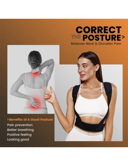 Corrector de Postura Ajustable Huge Hill - Alivio Dolor Hombros