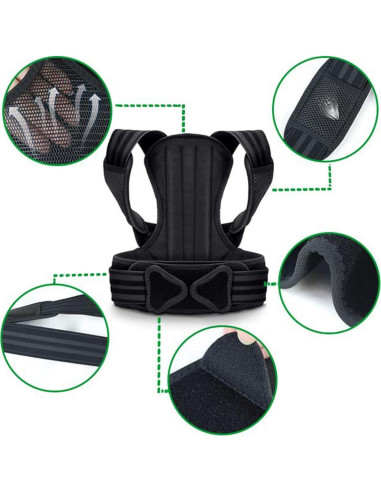 Corrector de Postura Ajustable Huge Hill - Alivio Dolor Hombros