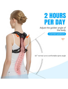 Corrector de Postura Ajustable Huge Hill - Faja de Espalda Grande 2