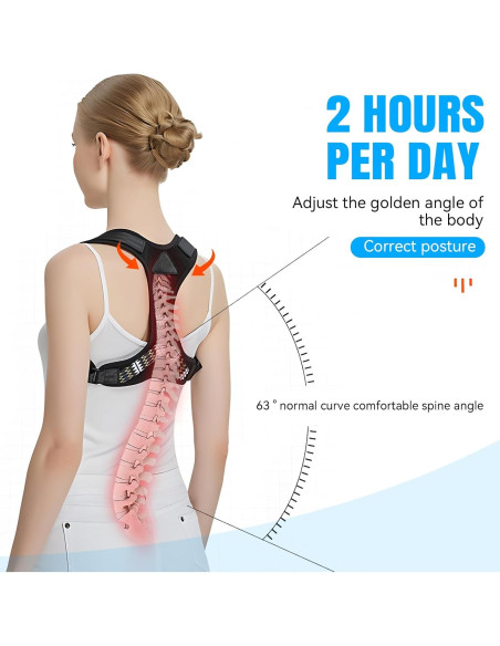 Corrector de Postura Ajustable Huge Hill - Faja de Espalda Grande