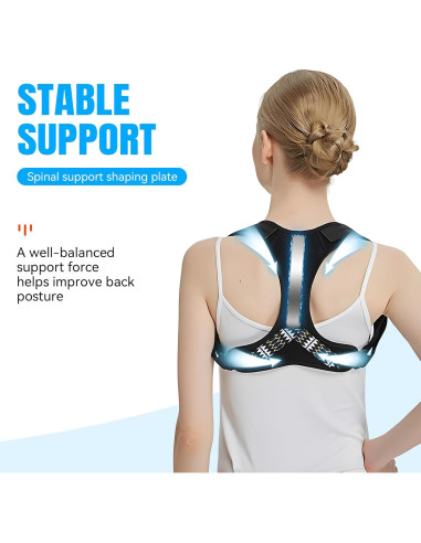 Corrector de Postura Ajustable Huge Hill - Faja de Espalda Grande