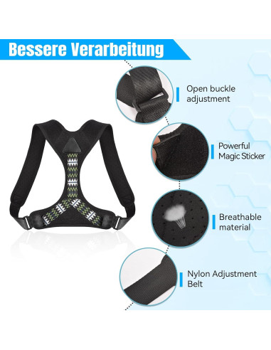 Corrector de Postura Ajustable Huge Hill - Faja de Espalda Grande