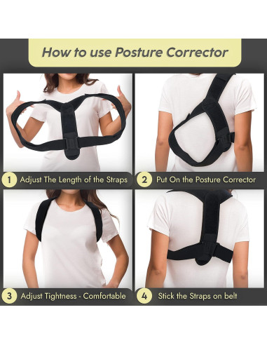 Dispositivo de Tracción Cervical iBYWM Ajustable Negro Carbón