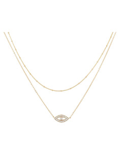 Collar BENEIGE Gold Ojo Maligno 14K para Mujeres 44.45 cm