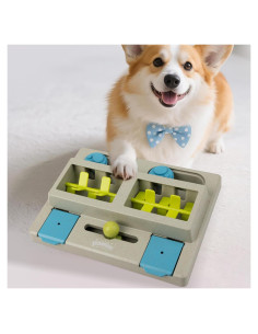 Dispensador de Comida para Perros Pawise 3 Niveles Azul