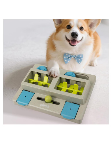 Dispensador de Comida para Perros Pawise 3 Niveles Azul