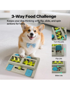 Dispensador de Comida para Perros Pawise 3 Niveles Azul 2