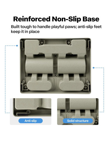 Dispensador de Comida para Perros Pawise 3 Niveles Azul