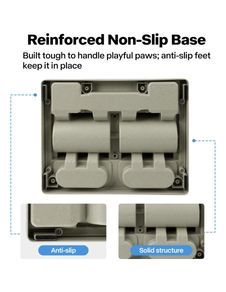 Dispensador de Comida para Perros Pawise 3 Niveles Azul