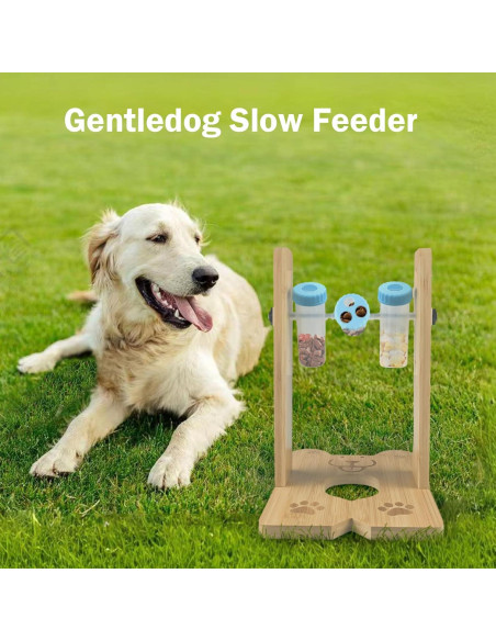Juguete de Rompecabezas para Perros Gentledog - Alimentador Lento de Madera