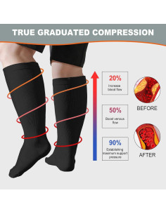 Calcetines de Compresión Bodala Talla 4X Grande 20-30 mmHg 2