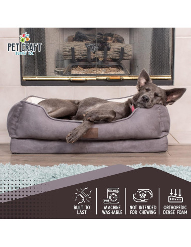 Cama Ortopédica para Perros Mediana Pet Craft 76.2x50.8cm