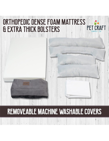 Cama Ortopédica para Perros Mediana Pet Craft 76.2x50.8cm