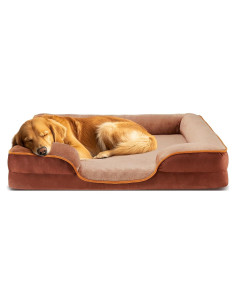 Cama ortopédica para perros DUMOS 71x58cm marrón lavable