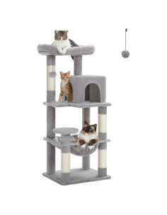 Árbol para Gatos PETEPELA 116.1 cm 5 Niveles Gris