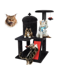 Árbol Gótico para Gatos KAMABOKO 92.4 cm con Rascador