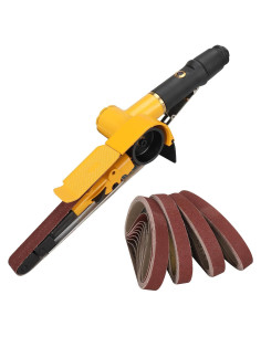 Lijadora Neumática NuoDunco 3/4" con 12 Correas 40/60/80/120 Grano