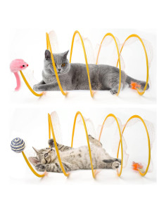 Túnel de Gato Plegable TEASIK - Grande, Interactivo, 50cm