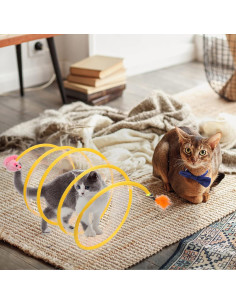 Túnel de Gato Plegable TEASIK - Grande, Interactivo, 50cm 2