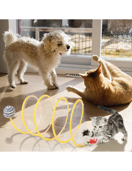 Túnel de Gato Plegable TEASIK - Grande, Interactivo, 50cm