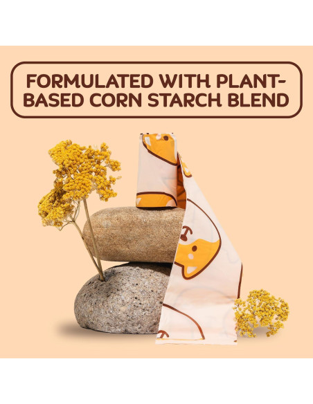 Bolsas de Poop Compostables Pure & Pup - 270 Unidades