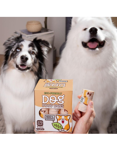 Bolsas de Poop Compostables Pure & Pup - 270 Unidades