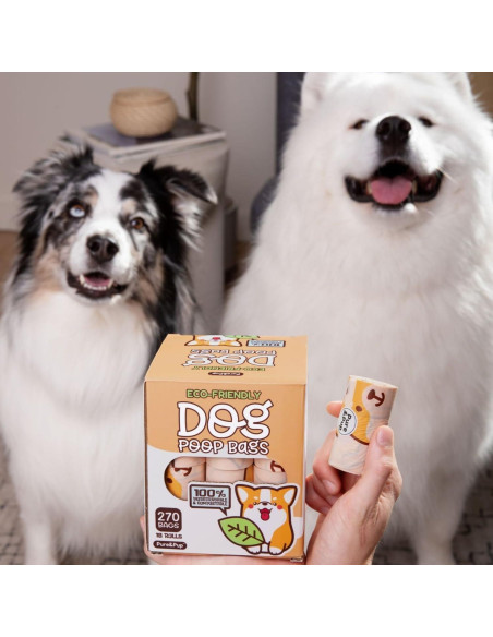 Bolsas de Poop Compostables Pure & Pup - 270 Unidades