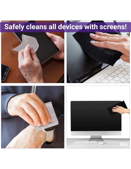 Kit Limpiador de Pantallas Swanky Cables 2 oz con Paños