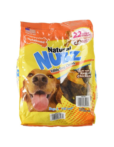Golosinas Comestibles para Perros Nylabone Natural Nubz 1.2kg