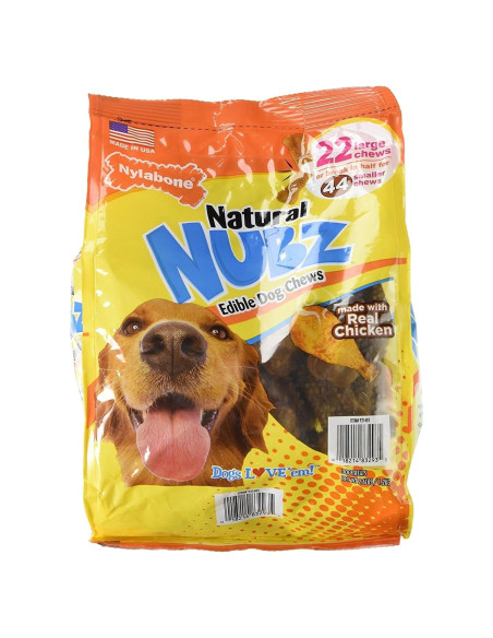 Golosinas Comestibles para Perros Nylabone Natural Nubz 1.2kg