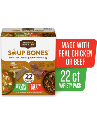 Masticables para Perros Rachael Ray Nutrish Soup Bones 22 Unidades