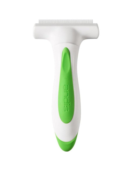 Rastrillo Deshedding Andis Premium 5.72x16.83cm Blanco-Verde