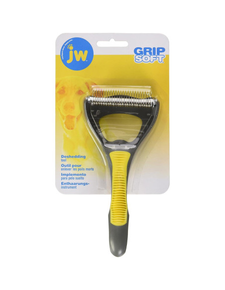 Herramienta de Deshedding JW Pet Company para Perros - Acero Inoxidable