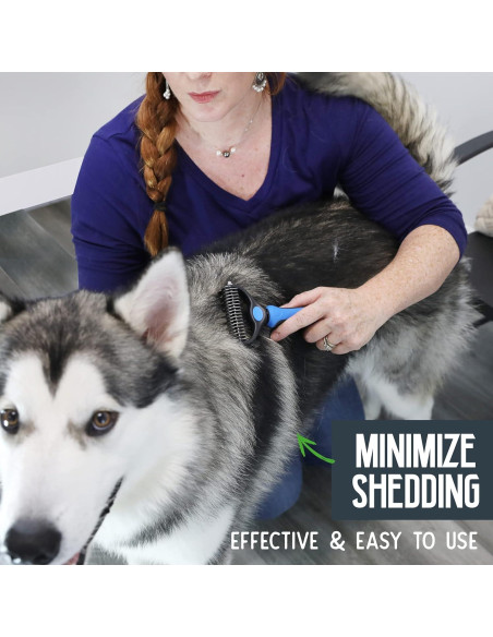 Rastrillo de Aseo 2-en-1 Pet Craft Supply para Perros y Gatos