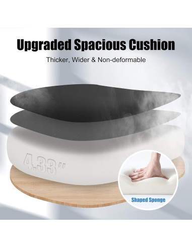 Silla de Oficina Ergonómica ZZH 8006BK con Soporte Lumbar Ajustable