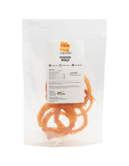 Anillos de Tendón de Pavo Ultra Chewy - Hipoalergénicos 28g