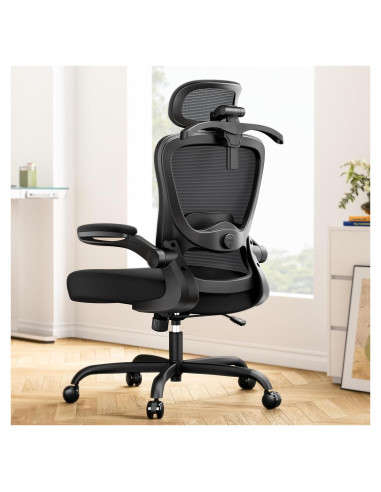Silla de Oficina Ergonómica Marsail MSOC26B-US Negra Ajustable