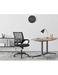Silla de Oficina Ergonómica FDW con Respaldo de Malla - Negro 2