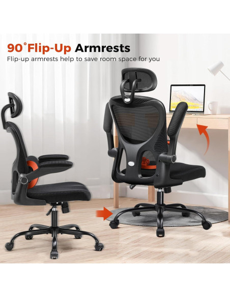 Silla de Oficina GTRACING Ergonómica con Soporte Lumbar 150 kg