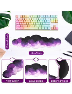 Reposamuñecas Nube VAIPI 43.18 cm Espuma de Memoria Antideslizante 2