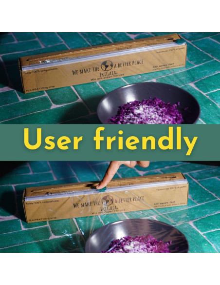 Dispensador de Envoltura Plástica Compostable Ikigaia 100.58m