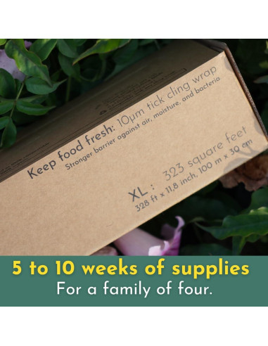 Dispensador de Envoltura Plástica Compostable Ikigaia 100.58m