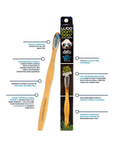 Cepillo de Dientes de Bambú Woobamboo - Adulto - Súper Suave - 4 Unidades 2