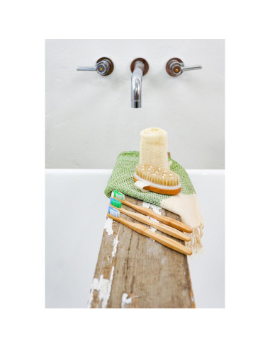 Cepillo de Dientes de Bambú Woobamboo - Adulto - Súper Suave - 4 Unidades