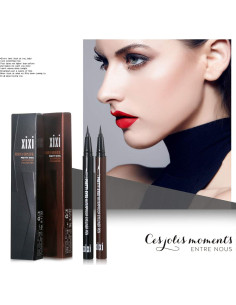 Delineador Líquido Impermeable Vtrem 2 Piezas Negro/Marrón 2