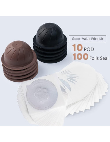 Cápsulas Reutilizables Nespresso Vertuo MG Coffee - 10 Piezas