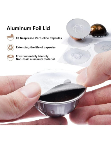 Cápsulas Reutilizables Nespresso Vertuo MG Coffee - 10 Piezas