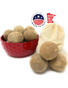 Bolas de Secado de 100% Lana de Alpaca - Set de 3 - Hipoalergénicas 2