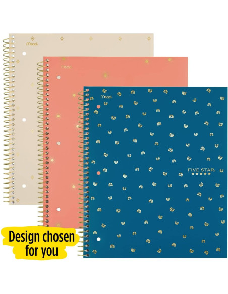 Cuaderno Espiral Five Star 1 Materia 80 Hojas Universitarias