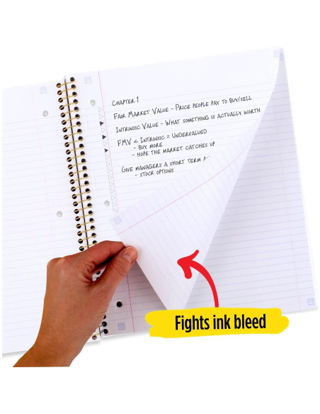 Cuaderno Espiral Five Star 1 Materia 80 Hojas Universitarias